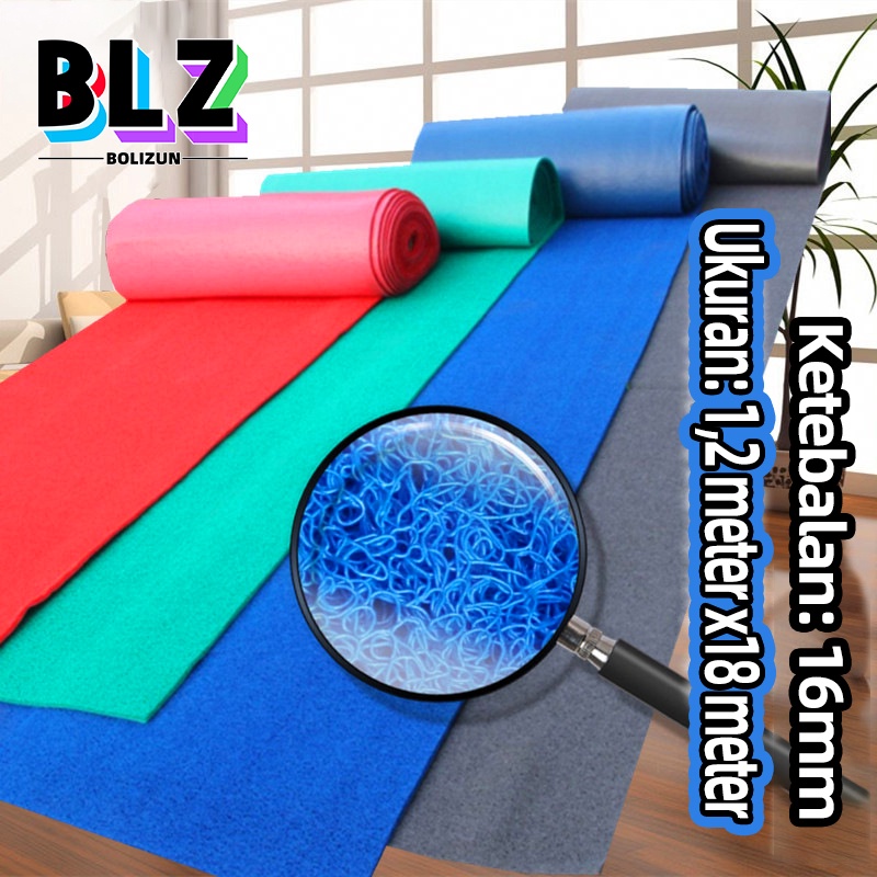 Bolizun Keset Karpet PVC Anti Slip Mie Bihun Ketebalan 16MM - 1 Roll