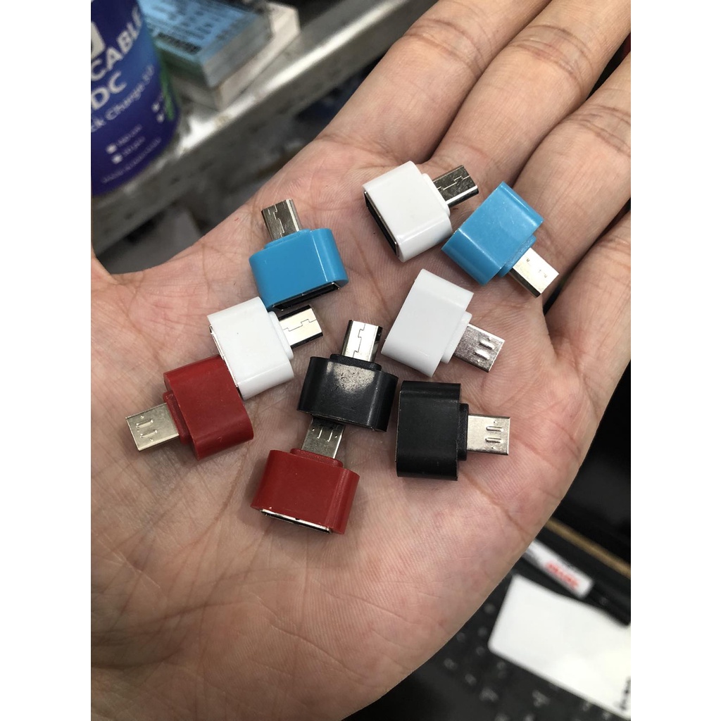 konektor OTG Micro USB/ Type B to USB bisa untuk baca flash disk dan keyboard atau mouse