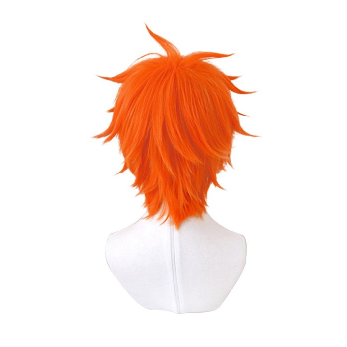 Extension Wig Rambutpendek Modelhaikyu Shoyo Hinata Tahan Panas Untuk Cosplay
