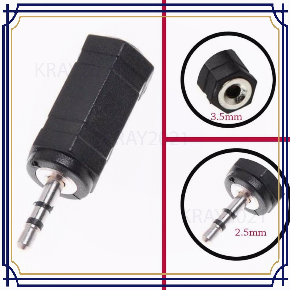 Adaptor Konverter Audio AUX 3.5 to 2.5 mm -CB982