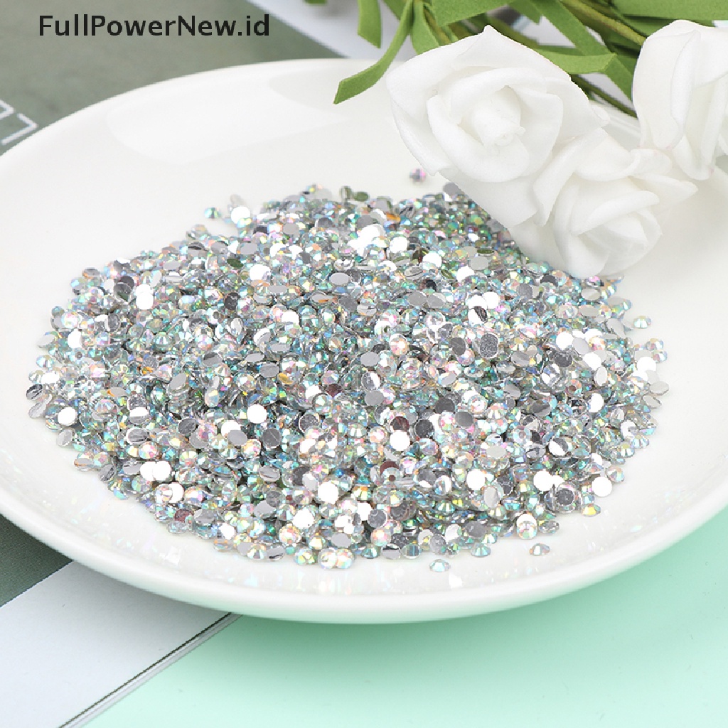 Power 10000Pcs 3MM Sparkling Resin Berlian Imitasi Flatback Kristal Dekorasi Aplikasi ID