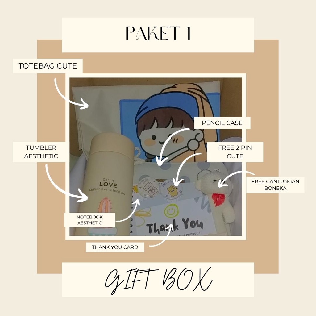 

Hampers / Gift Box / Hadiah kado ulang tahun / Gift Box Cewek Ulang Tahun Lebaran Wisuda / kado Wisuda