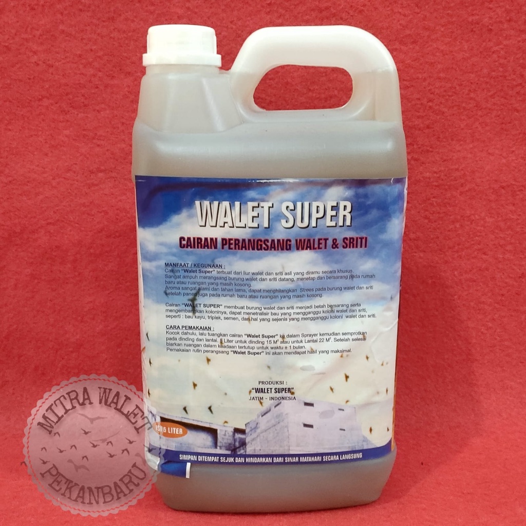 Parfum Pemikat Walet Merek Super isi 5 Liter