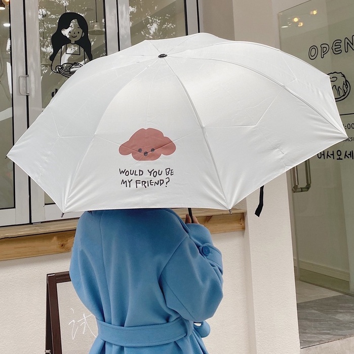 Payung Lipat Polos Premium Anti UV Dengan Motif Lucu L3,465 - HPR899