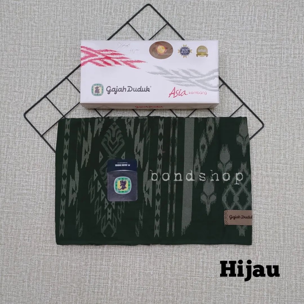 bondshop02 - Sarung Gajah Duduk Asia Kembang / Sarung Tenun Asia Kembang Gajah Duduk