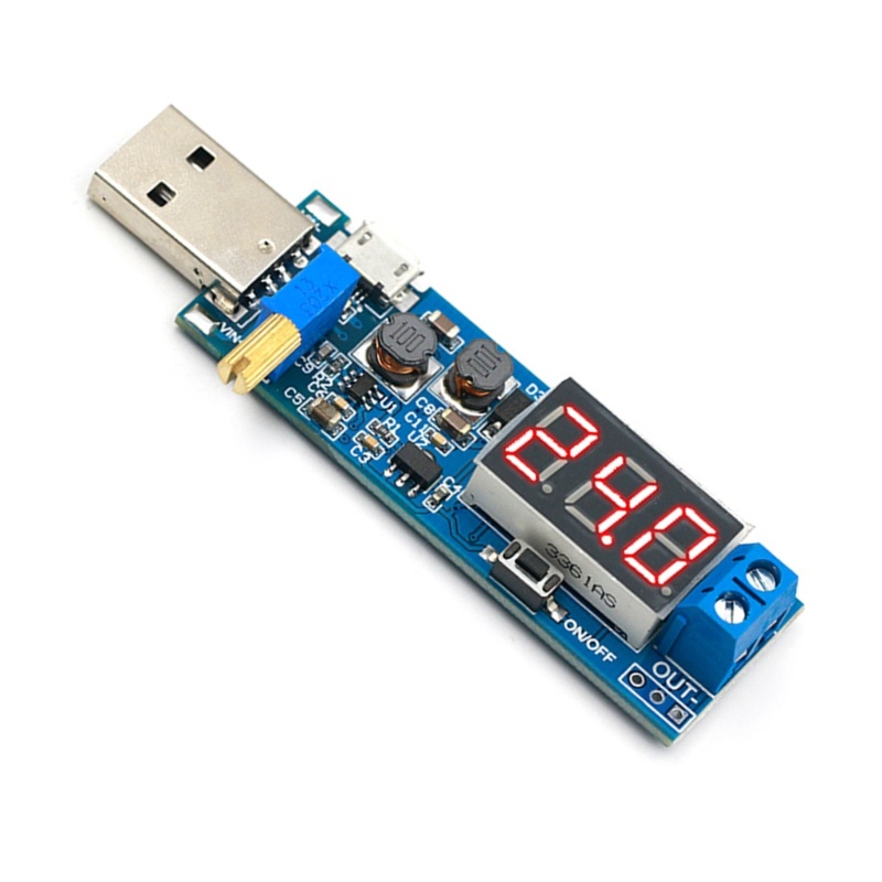 Zzz USB Boost/Buck Modul Power Supply 3Bit Digital Tube Display Nyaman Digunakan