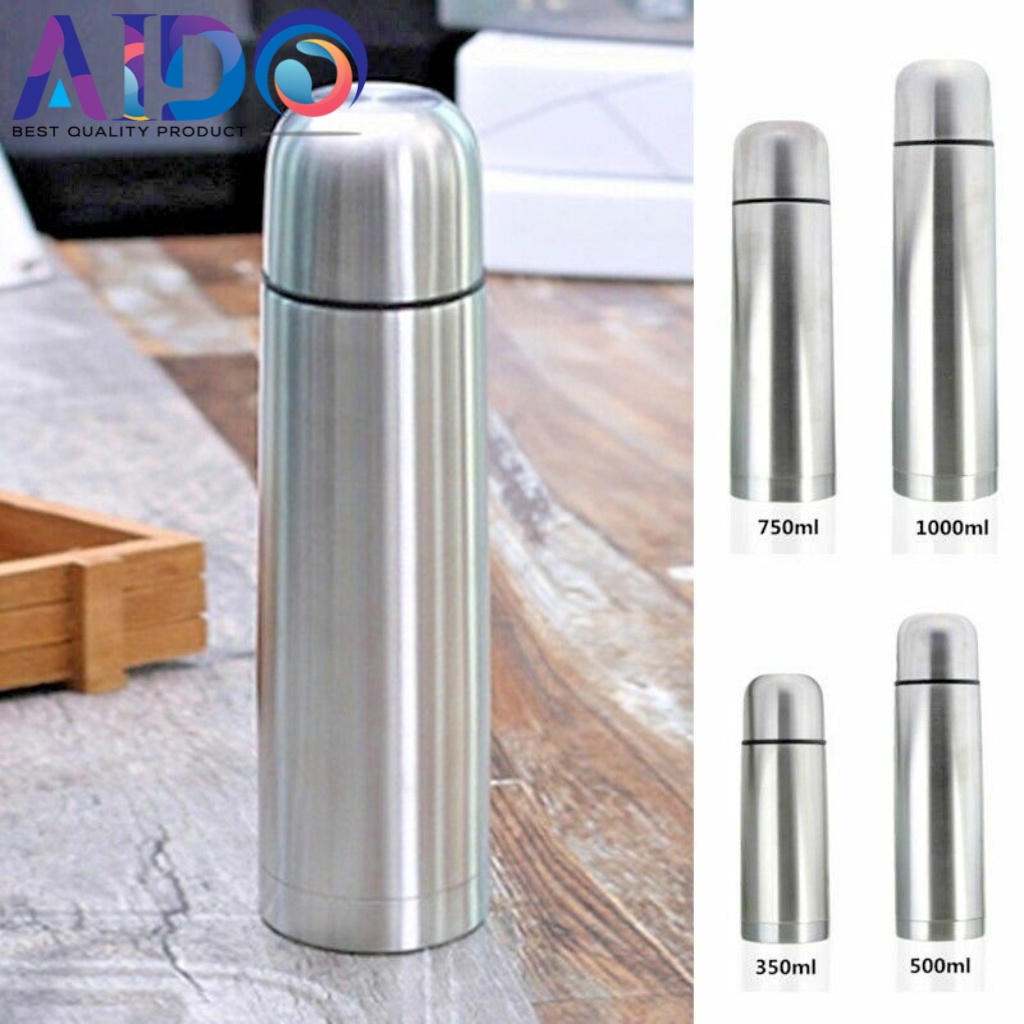 Termos Stainless Steel Tahan Panas Dingin Termos Air Panas Premium Quality / THERMOS PANAS TAHAN LAMA