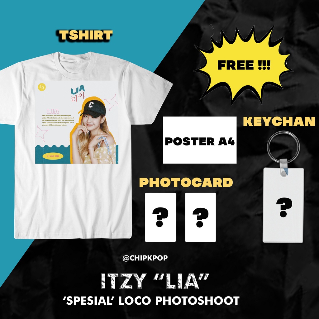 LIA ITZY I KAOS ITZY I KAOS KPOP MURAH I PHOTOCARD LIA ITZY I BAJU ITZY I ALBUM ITZY