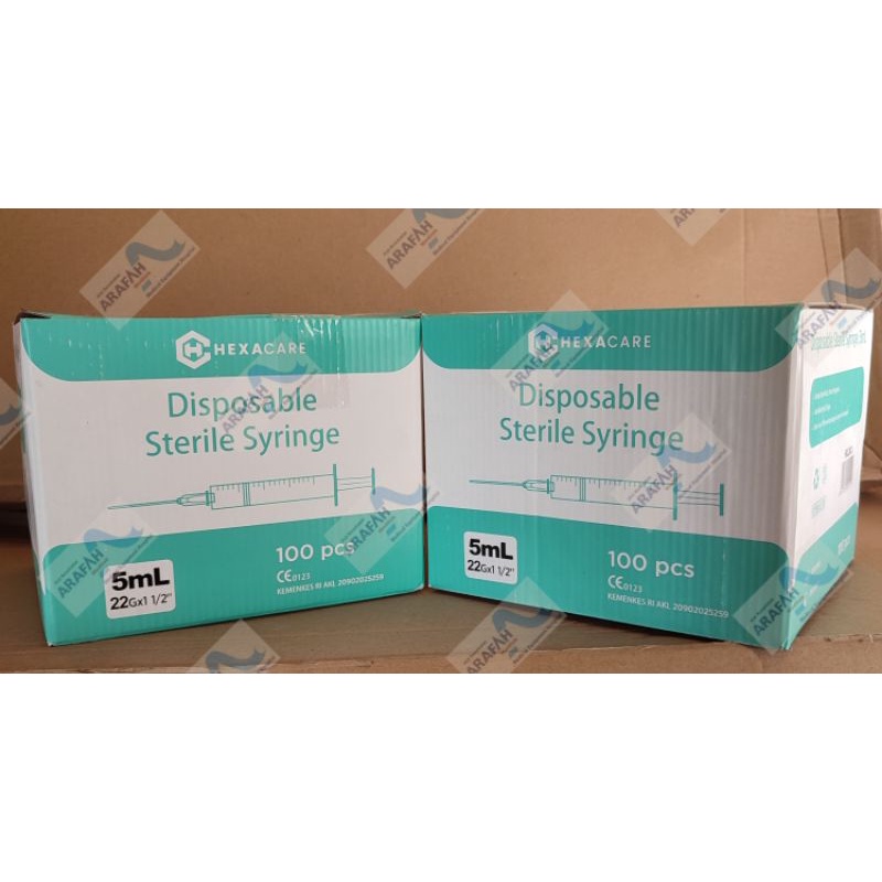 Syringe / Spuit 5cc Hexacare