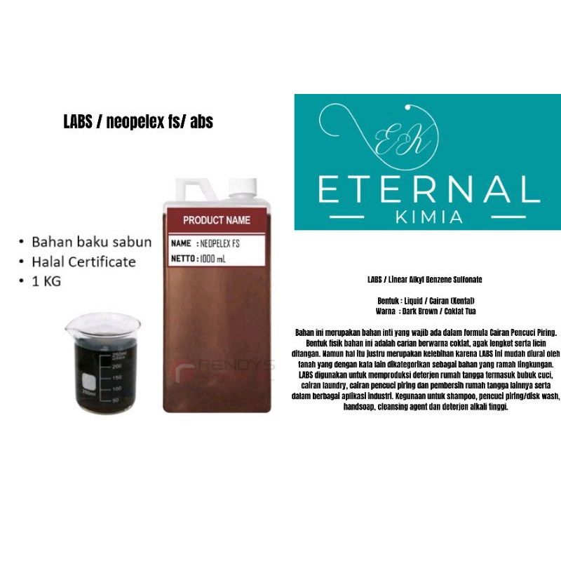 labs/ abs / neopelex fs/ bahan baku sabun