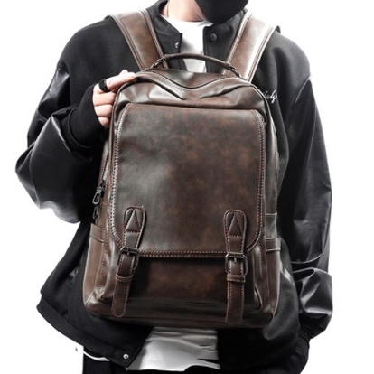 Tas Ransel Pria Backpack Pria Tas Ransel Kulit Pria Tas Pria (ARMOUR) J7R2