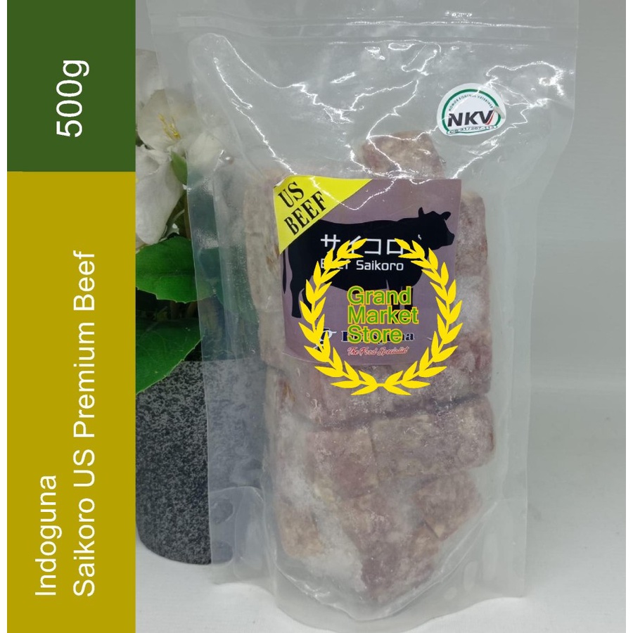 

Saikoro US Premium Beef Cubes Boneless Daging Sapi Potong Dadu 500g 500 g Frozen