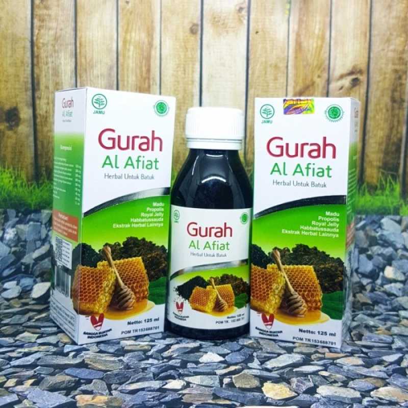 Madu Gurah Al Afiat - Sirup Gurah Al Afiat - Madu Gurah Al Afiat - Madu Batuk - Obat Herbal - 125 ml