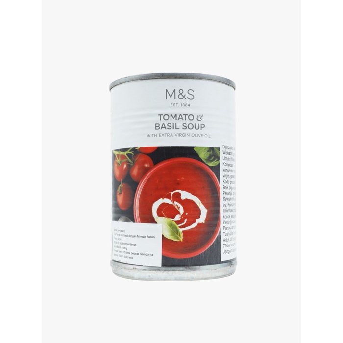 

✿ BISA COD✿ M&S FOOD - Makanan Instan Kaleng - Tomato and Basil Soup - 400 gram