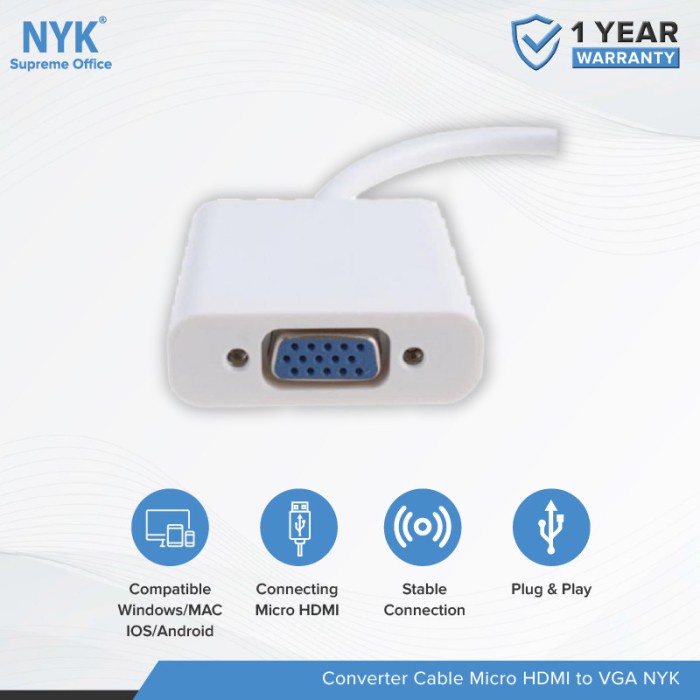 konverter Micro HDMI to VGA