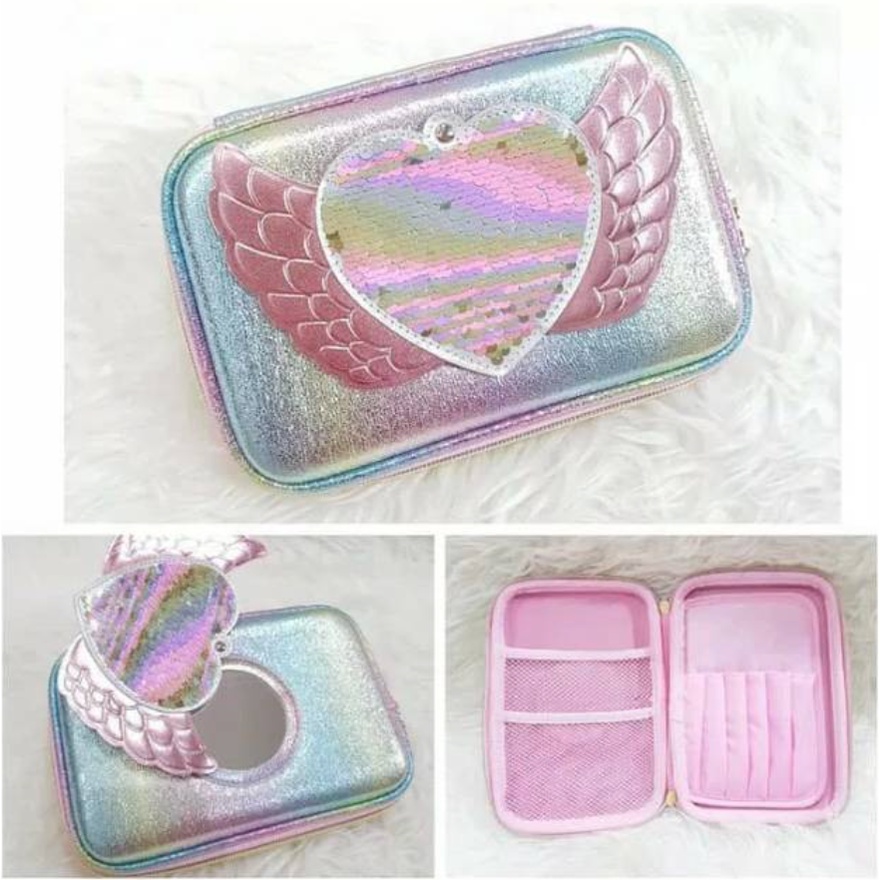 

Tempat Pensil SMIGGLE ORIGINAL / Kotak Pensil / Pencil Case Hardcase LOVE HOLOGRAM ORI 100 % CHOCHO88