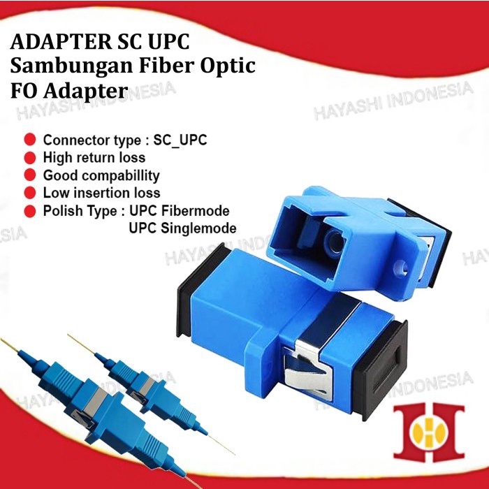 Adapter SC UPC APC Barel Adaptor Fiber Optic Optik Sensor Connector FO-10pcs