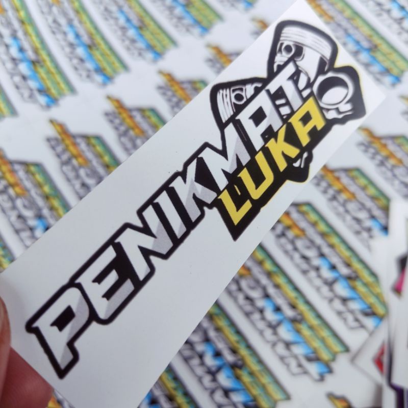 Stiker penikmat luka kuning putih