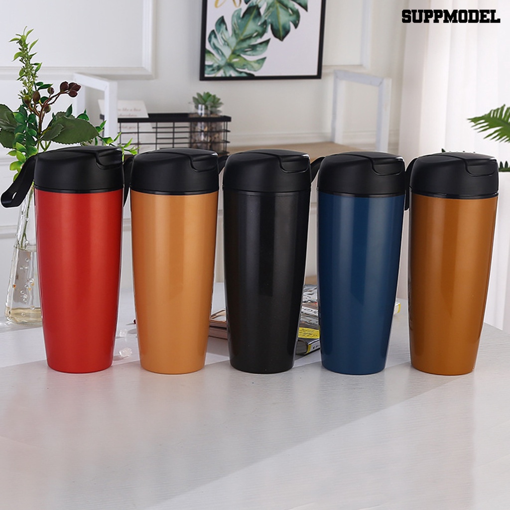 [Auto] 500ml Thermal Cup Tahan Karat Keramik Liner Stainless Steel Portable Termos Vakum Mobil Untuk Outdoor