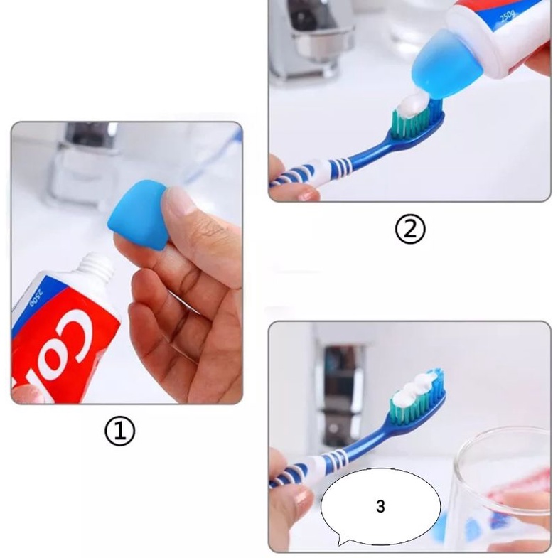 Tutup Odol Pasta Gigi Dispenser Odol Bahan Silicon Toothpaste Cap