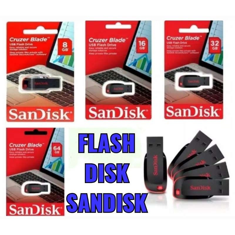 Flash Disk Sandisk Original 100% 8GB 16GB 32GB 64GB / 8 GB / 16 GB / 32 GB / 64 GB