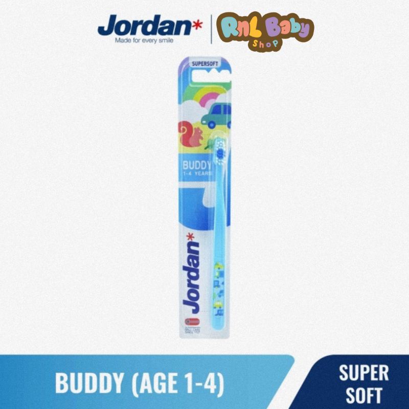Jordan Kids Buddy Toothbrush 1-4 Tahun Super Soft - Sikat Gigi Anak