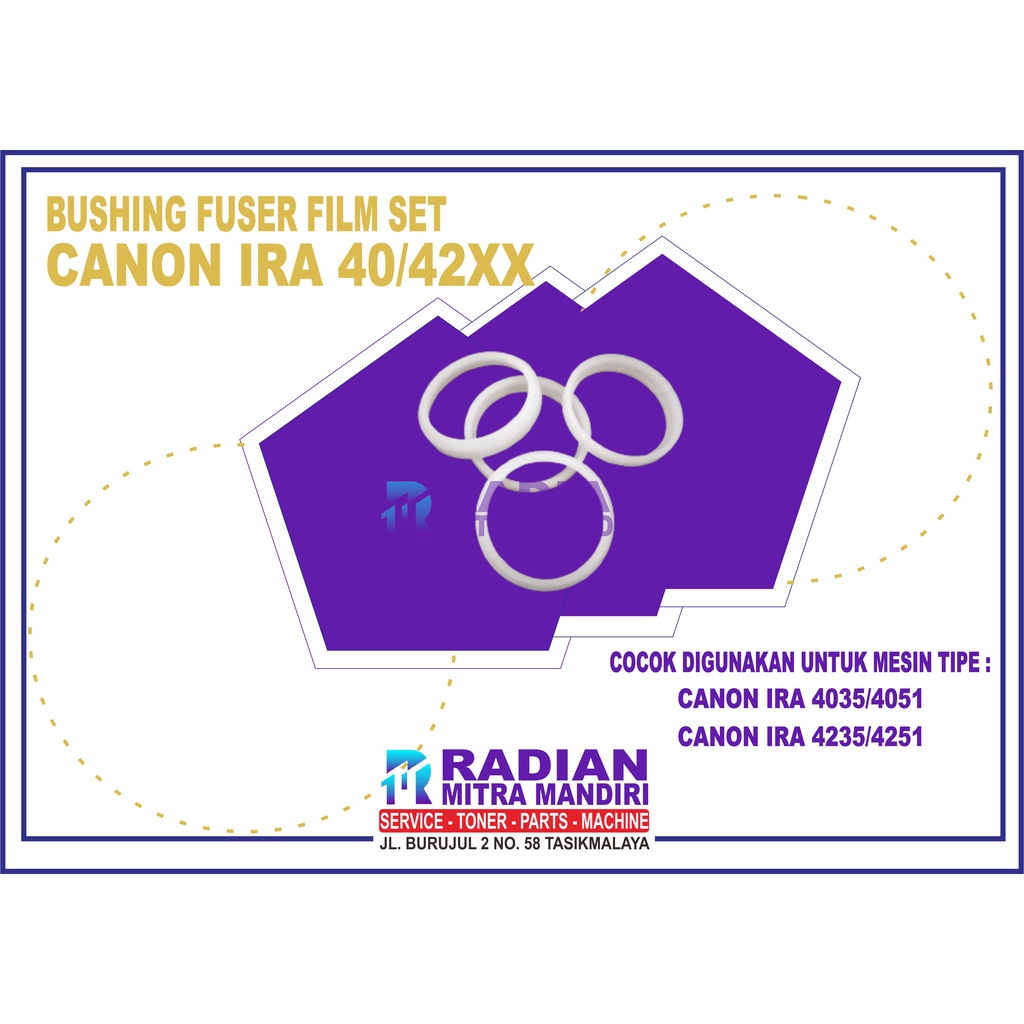 BUSHING FIXING FILM MESIN FOTOCOPY CANON IR ADVANCE 4051/4251