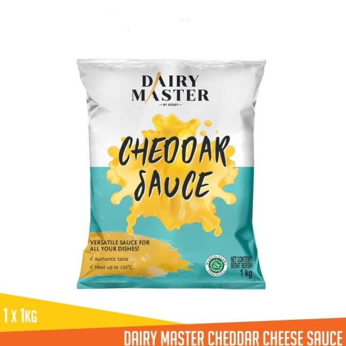 

CHEDDAR CHEESE SAUCE DAIRY MASTER 1KG SAUS KEJU HALAL