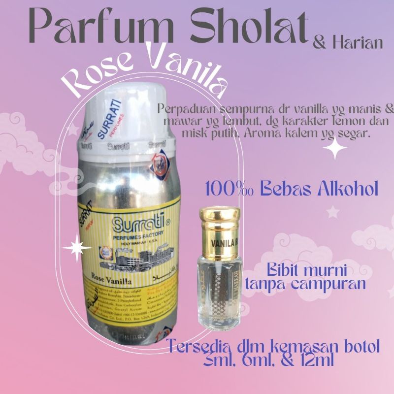 PARFUM ORIGINAL SURRATI  ROSE VANILLA