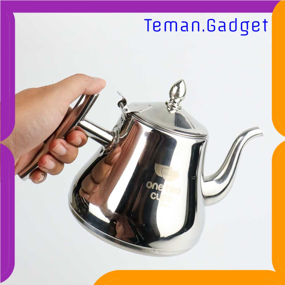 TG - DPR One Two Cups Teko Air Teh Kopi Water Kettle Teapot 1L with Filter - HS4012