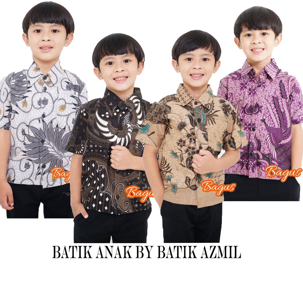 Batik Anak Batik anak cowo - Batik Anak laki laki umur 1-13 tahun, batik anak kecil