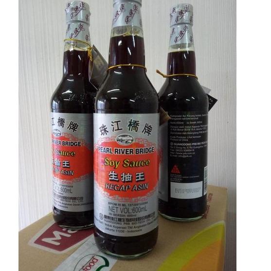 

ブ PEARL RIVER BRIDGE SOY SAUCE/ KECAP ASIN/ SUPERIOR SOY 600ml ㊌