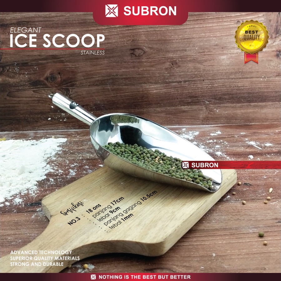 Ice Scoop Sekop Es Sekop Tepung Ice Shovel Flour No.3-5 - SUBRON