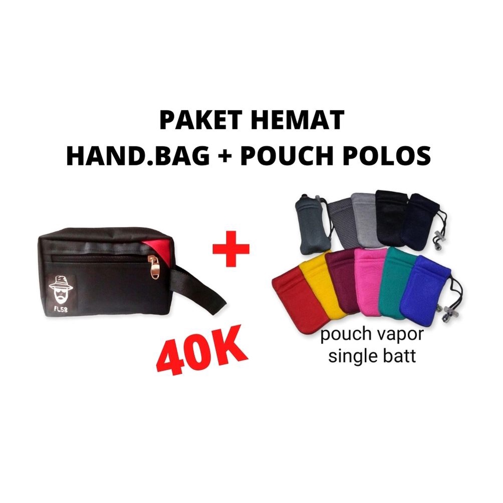 PAKET HEMAT HAND BAG  + POUCH SINGLE II CLUTCH