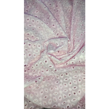 kain cotton embroidery / kain katun bordir jepang