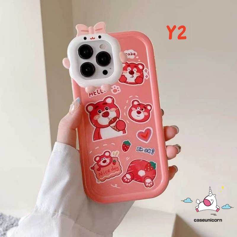 REDMI Lovely Casing Redmi9 9T 10a1+10A 9C NFC 9A 10C Note 10 11 10s 11Pro+8 9 11s 10Pro POCO X3 Pro NFC M3 Mi 11 Lite Kartun Strawberry Bear Manyo 3D Bow Monster Lens Soft Case Tempat Kotak Makan