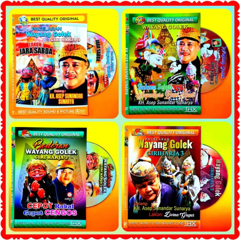 KASET MP5 VIDEO PAGELARAN WAYANG GOLEK GIRI HARJA 3 NEW - SI CEPOT - DALANG KH ASEP SUNANDAR SUNARYA