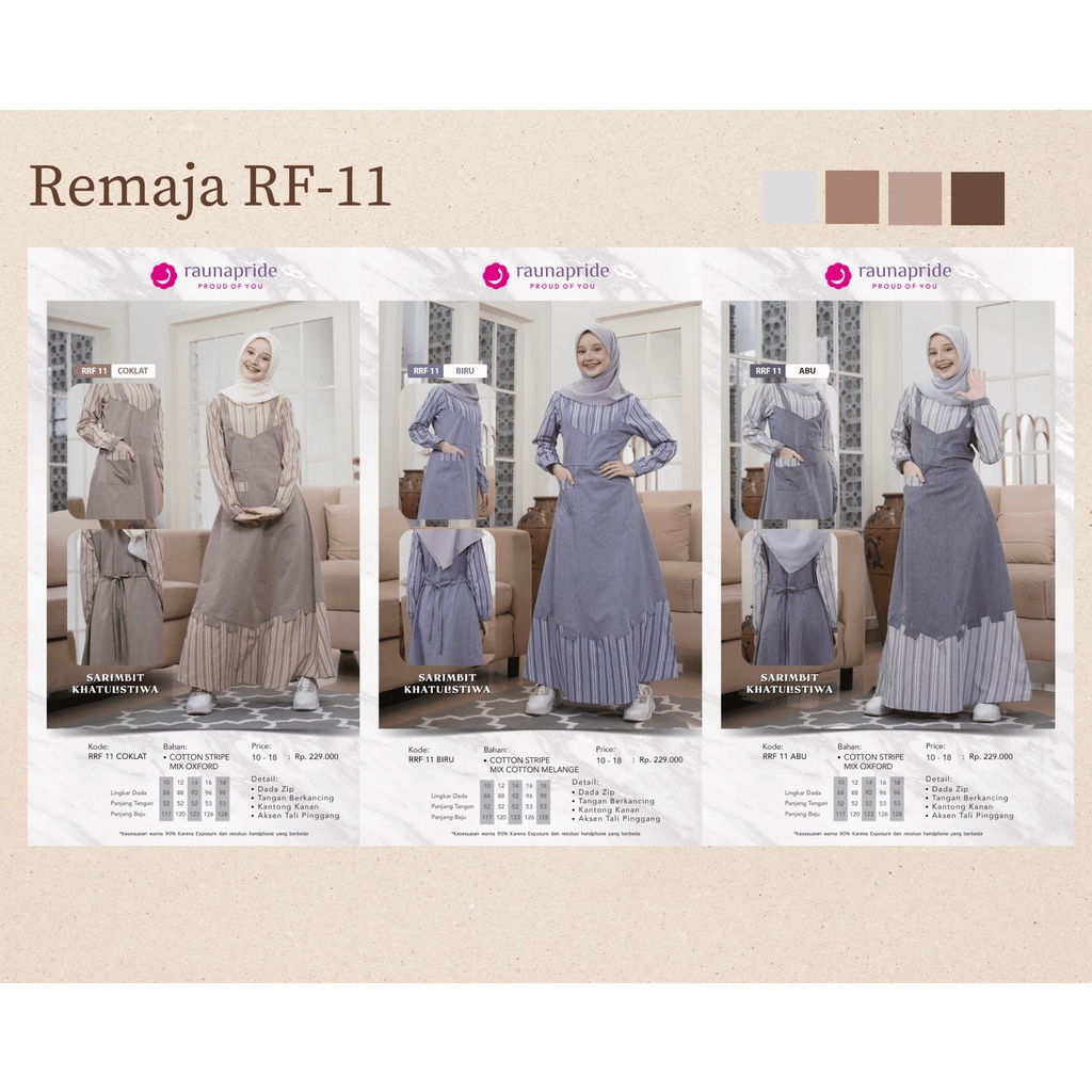 Rauna Gamis Remaja / RF-11 / Fashion Muslim