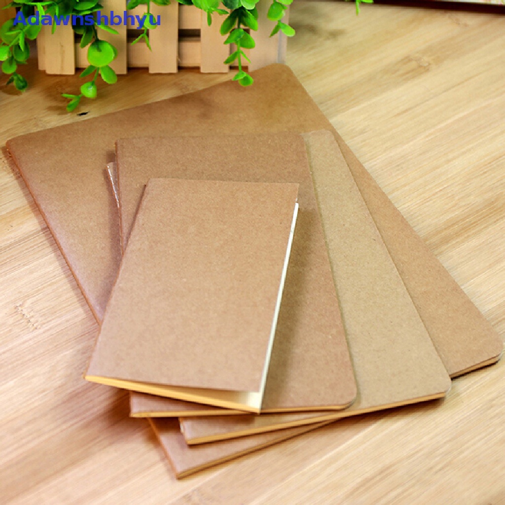 Adhyu Kraft paper notebook blank notepad book vintage journal notebooks ID