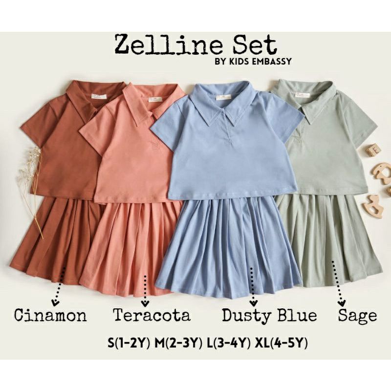 SETELAN CROP ZELINE BY KIDS EMBOSSY