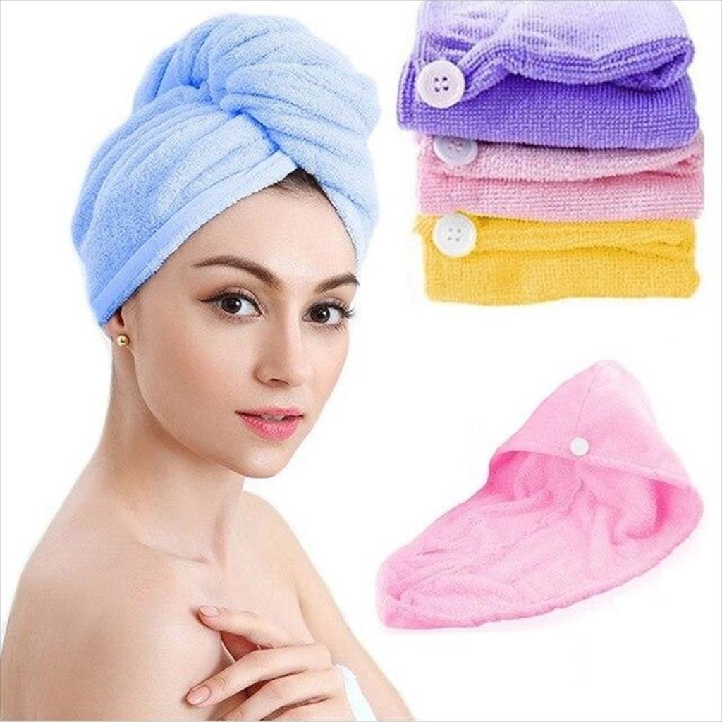 YA 1.024 - Handuk Keramas Pengering Rambut Microfiber Hair Drying Magic Towel Cap