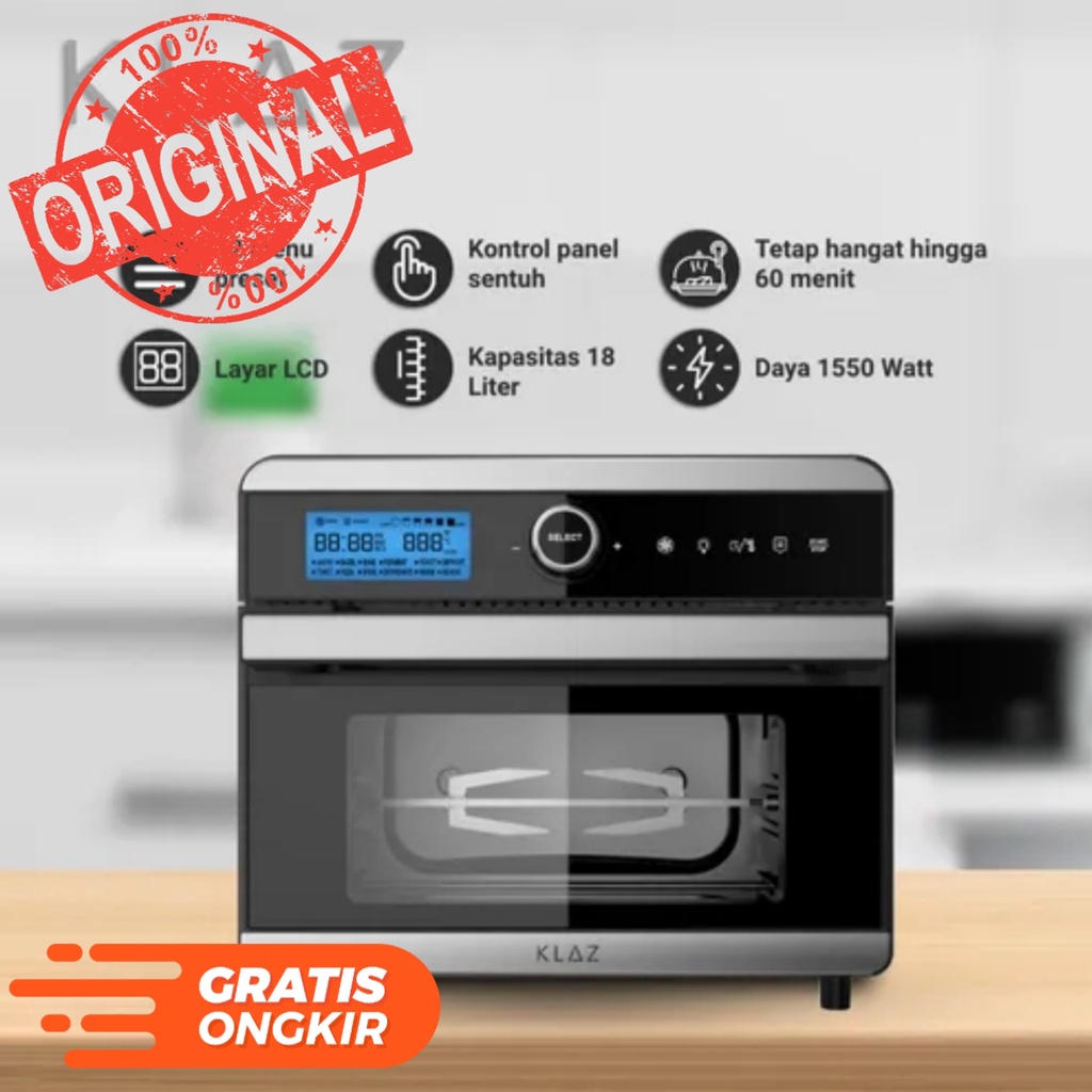 Klaz 18 Ltr Air Fryer Dengan Fungsi Toaster & Oven