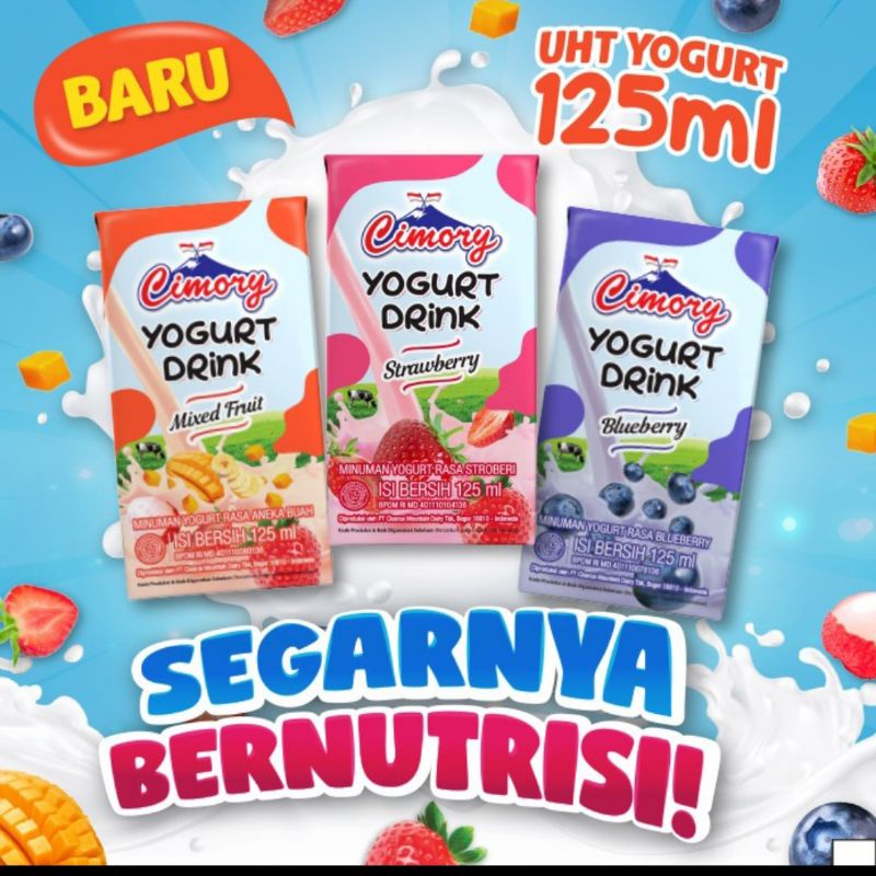 Cimory yogurt drink 125ml Blueberry 1 karton isi 40pcs