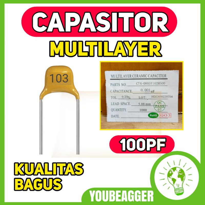 Kapasitor multilayer 103