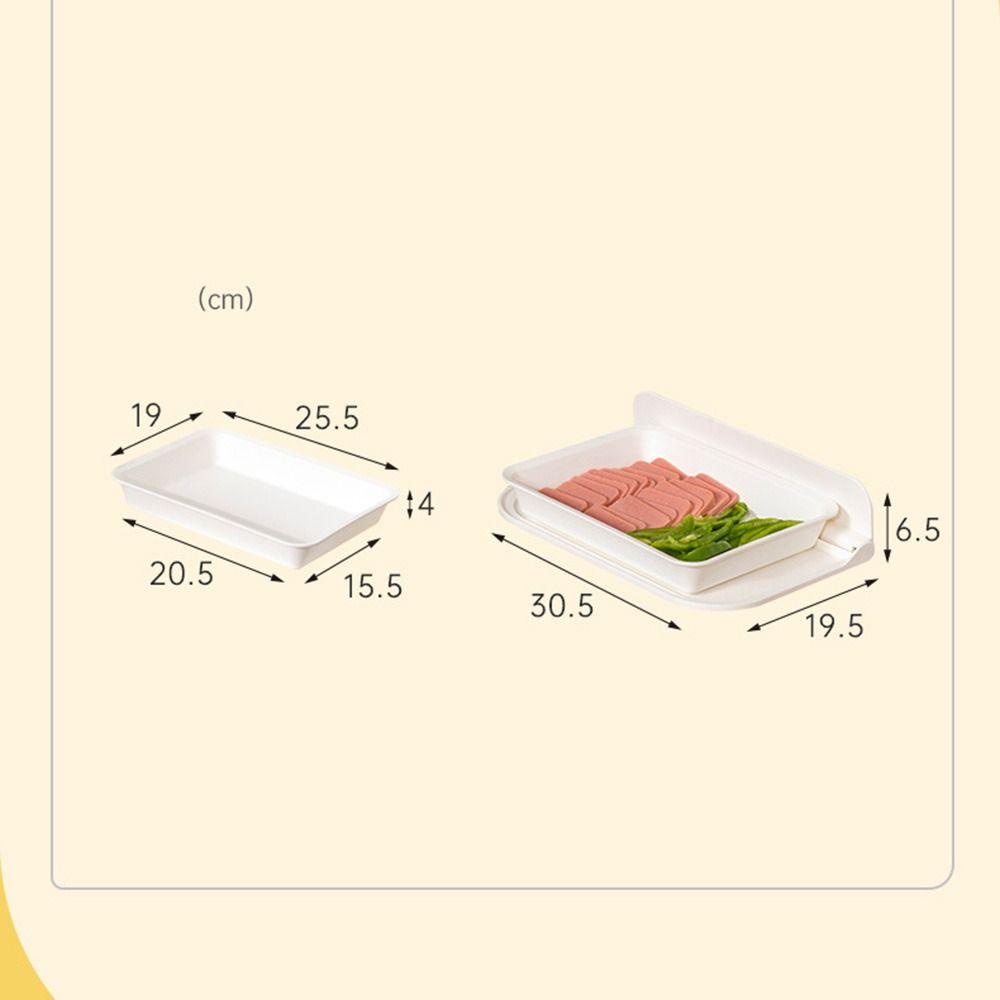 Solighter Nampan Penyimpanan Makanan Sayur Roti Loaf Pan Lipat Alat Dapur Desktop Organizer Kosmetik Wadah Makanan Piring Kue Buah