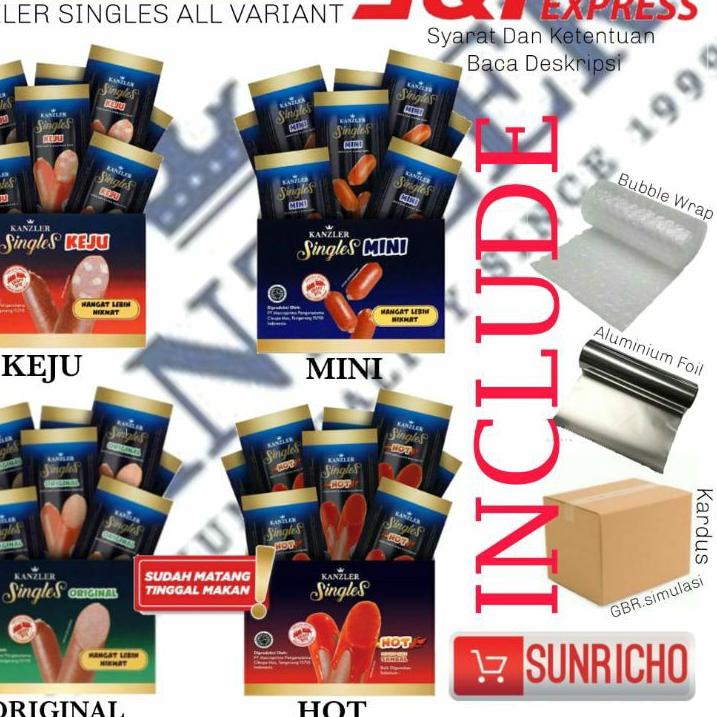 

[Z-9Q »] Sosis Kanzler Singles Hot / keju / mini / original / bakso 1 Box isi 12 pcs-amanah