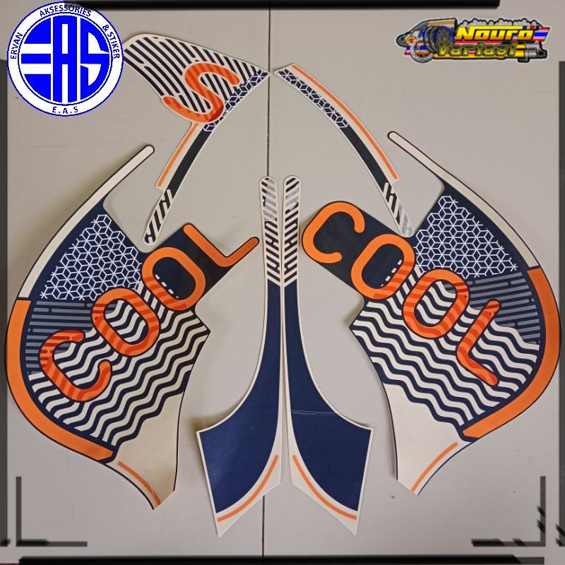 Striping honda Scoopy 2021 2022 sporty fashion blue cool list body motor standar berkualitas