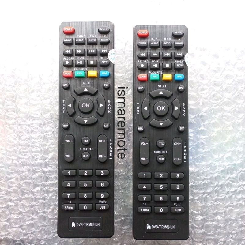 REMOTE REMOT RECEIVER PARABOLA DVB T2 UNIVERSAL XTREAMER BIEN 1&amp; 2