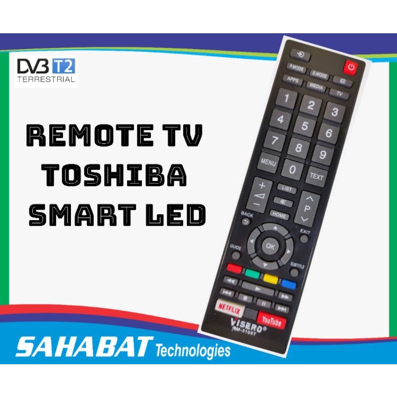 Remote TV TOSHIBA LED Smart