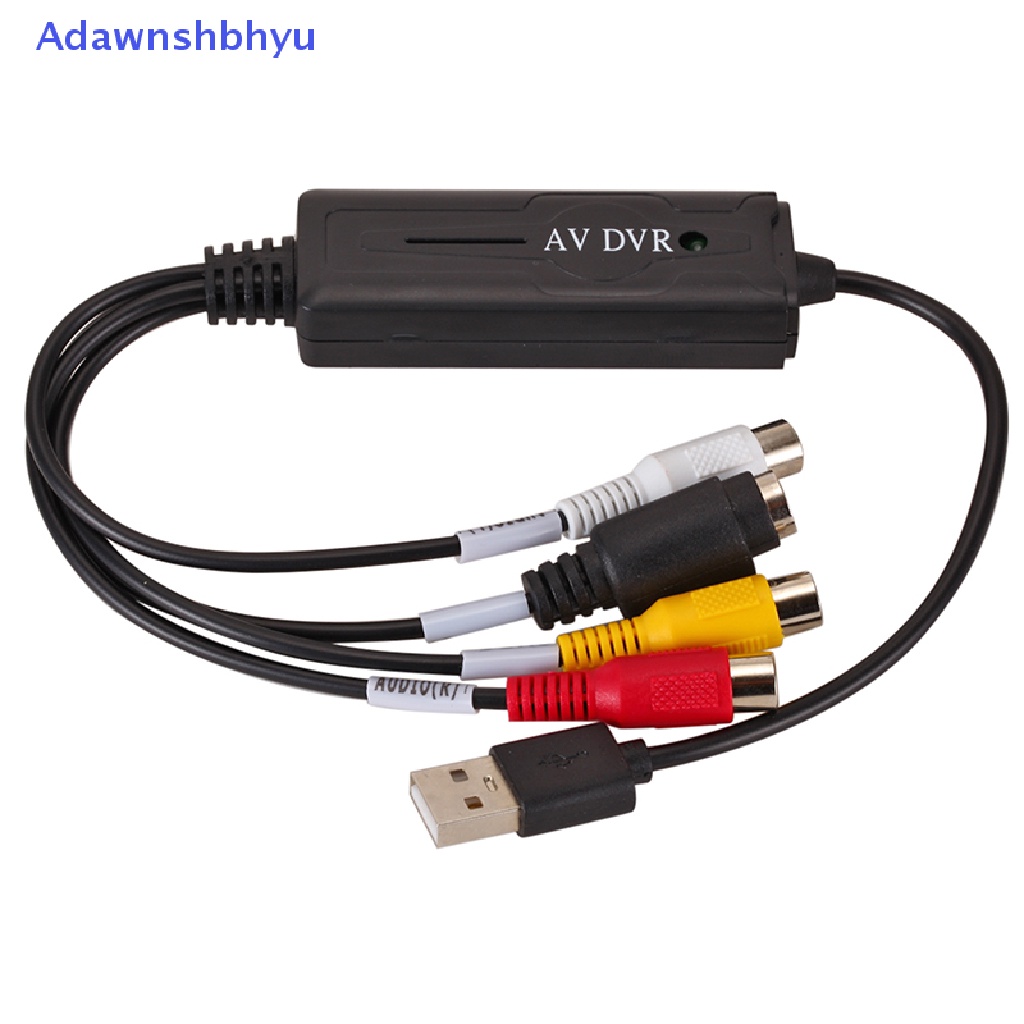 Adhyu USB 2.0 Video Audio Capture RCA Adapter VHS Ke DVD HDD TV Converter Kartu Win10 ID